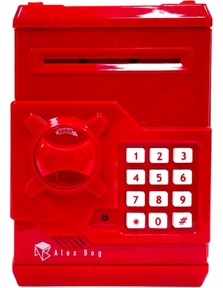 CAJA FUERTE ELECTRONICA COLOR ROJO