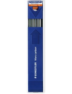 ESTUCHE 12 MINAS 2MM H MARS CARBON STAEDTLER