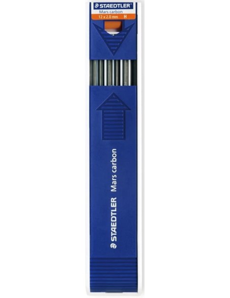 ESTUCHE 12 MINAS 2MM H MARS CARBON STAEDTLER