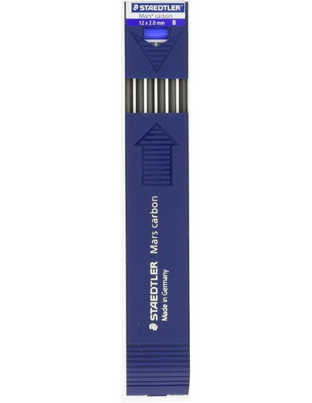 ESTUCHE 12 MINAS 2MM B MARS CARBON STAEDTLER