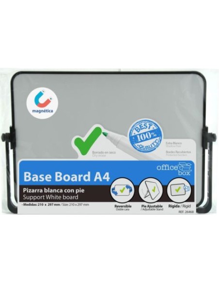 PIZARRA BLANCA A4 MAGNETICA CON PIE