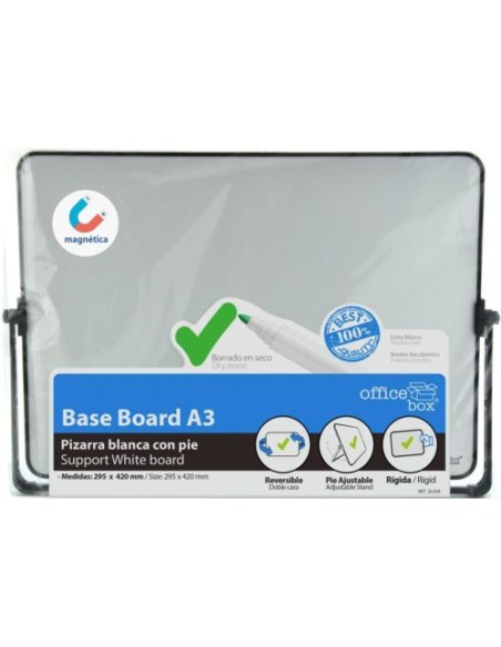 PIZARRA BLANCA A3 MAGNETICA CON PIE