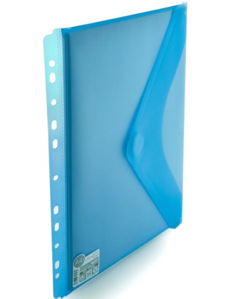 PAQ 10 CARPETA SOBRE MULTITADRO A4 245X310 VELCRO AZUL
