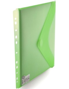 PAQ 10 CARPETA SOBRE MULTITADRO A4 245X310 VELCRO VERDE