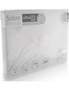 PAQ 10 SOBRE A5 V LOCK 180X250 MM VELCRO COLOR TRANSPARENTE