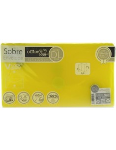 PAQ 10 SOBRE DL V LOCK 125X225 MM VELCRO COLOR AMARILLO