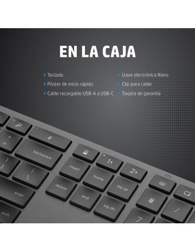 Teclado inalámbrico de modo dual 975