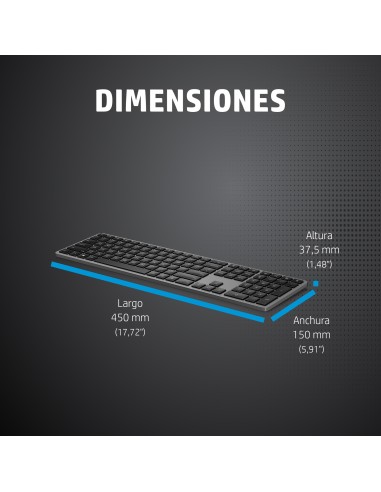 Teclado inalámbrico de modo dual 975