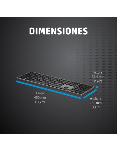 Teclado inalámbrico de modo dual 975 Teclado inalámbrico de modo dual 975