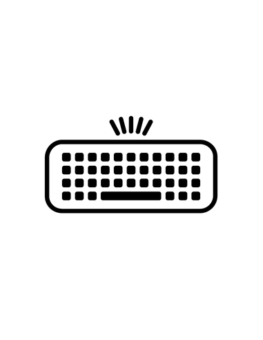 Teclado inalámbrico de modo dual 975