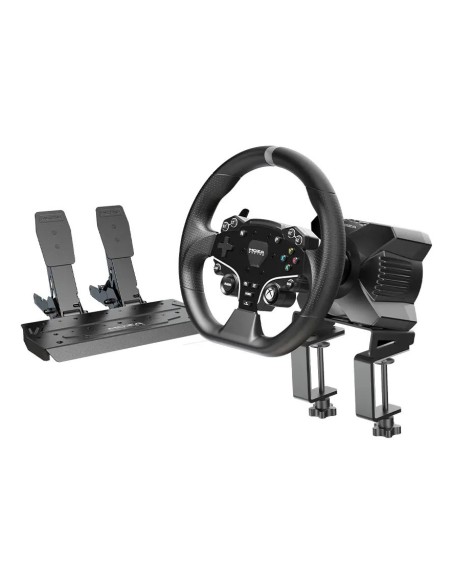 RS053 mando y volante Negro USB Volante + Pedales PC, Xbox One, Xbox Series S, Xbox Series X