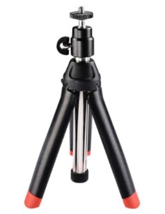 | Trípode 4 en 1 con Conexión 1/4", para go pro, móviles o cámaras, color negro