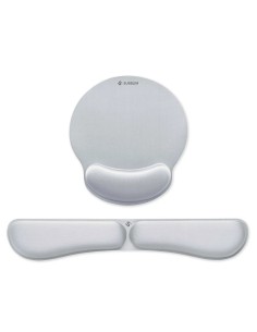 Pack Ergo Memoryflex  Conjunto de alfombrilla para ratón y reposamuñecas para teclado Plata