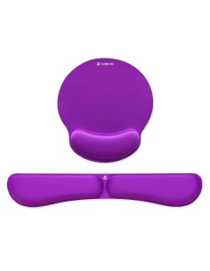 Pack Ergo Memoryflex  Conjunto de alfombrilla para ratón y reposamuñecas para teclado Púrpura