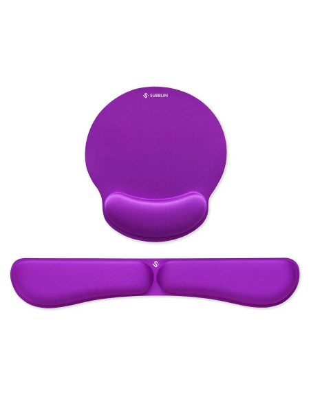 Pack Ergo Memoryflex  Conjunto de alfombrilla para ratón y reposamuñecas para teclado Púrpura Pack Ergo Memoryflex  Conjunto de alfombrilla para ratón y reposamuñecas para teclado Púrpura