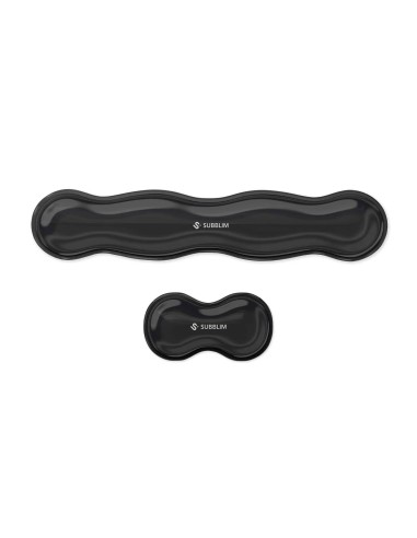 SUBMP-04E061 descansa muñecas Poliuretano (PU), Silicona Negro