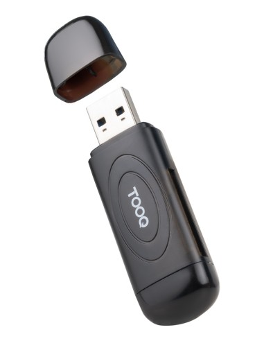 Lector de Tarjetas USB 3.0, 2 en 1, SD/TF, Negro