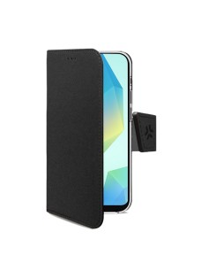 WALLY funda para teléfono móvil 17 cm (6.7") Funda cartera Negro