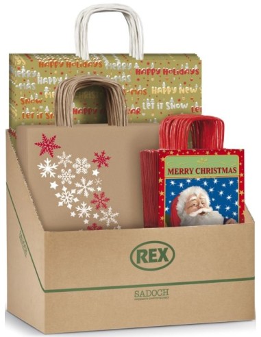 EXP 100 BOLSAS SURTIDAS DISENO NAVIDAD SADOCH