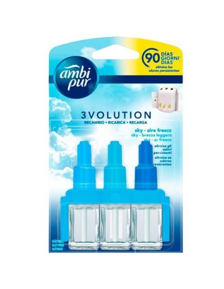 AMBIPUR AMBIENTADOR 3 VOLUTION RECAMBIO AIRE FRESCO 21ML