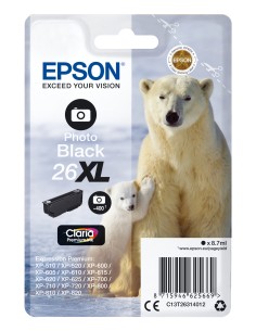 Polar bear Cartucho 26XL negro foto (etiqueta RF)