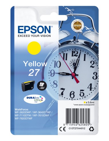 Alarm clock Singlepack Yellow 27 DURABrite Ultra Ink