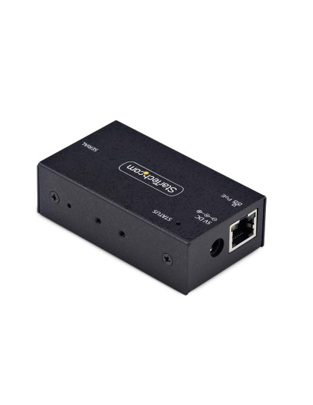 Adaptador Serie a Ethernet - Conversor RJ45 LAN IP a DB9 RS232 - Servidor de Dispositivos Serie Remotos de 1 Puerto PoE 802.3af 