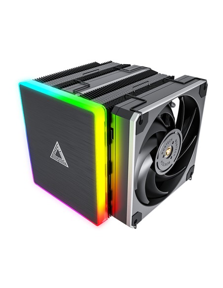 Metal DT24 Premium Carcasa del ordenador, Procesador Refrigerador de aire 12 cm Negro