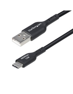 Cable de Carga USB-A a USB-C de 30cm - Cable Cargador USB-A a USB Tipo C - Cable USB 2.0 - 3A - Recubrimiento de TPE - Cable de 