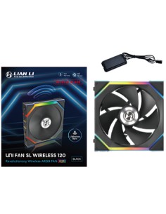 UNI FAN SL Wireless 120 Reverse Blade Carcasa del ordenador Ventilador 12 cm Negro 1 pieza(s)