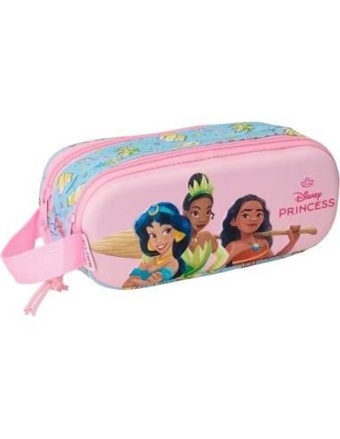 PORTATODO DOBLE 3D PRINCESAS DISNEY 3D 21x8x6cm