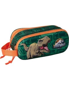 PORTATODO DOBLE 3D JURASSIC WORLD 3D 21x8x6cm