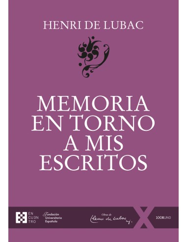 MEMORIA EN TORNO A MIS ESCRITOS
