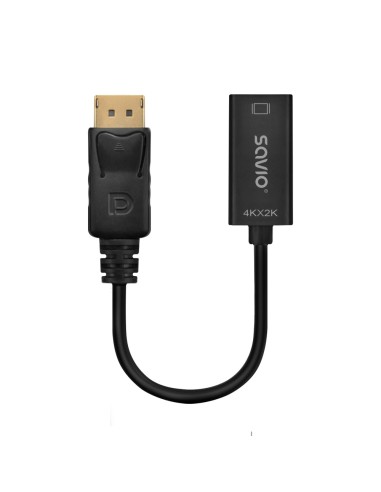 AK-62 adaptador de cable de vídeo 0,2 m DisplayPort HDMI Negro