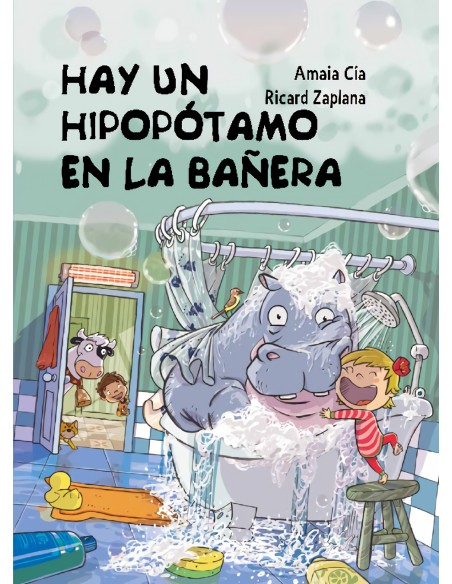 Hay un hipopotamo en la banera