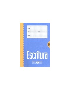 Cuaderno escritura 13 lamela