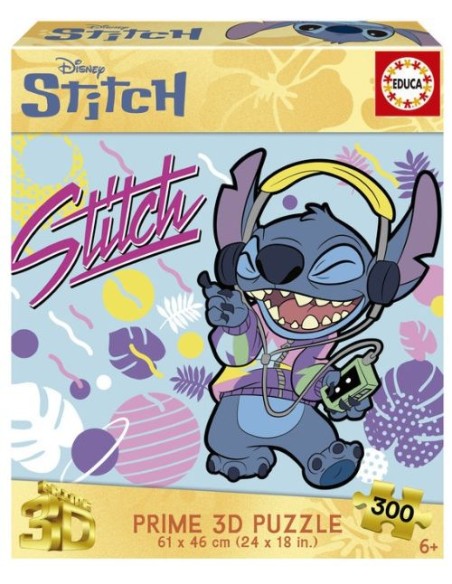 PUZZLE 3D LENTICULAR 300 PIEZAS STITCH