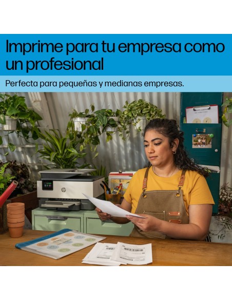 OfficeJet Pro Impresora multifunción HP 9120e, Color, Impresora para Pequeñas y medianas empresas, Imprima, copie, escanee y en