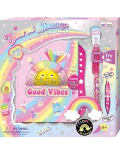 DIARIO CON MENSAJE SECRETO RAINBOW HOT FOCUS