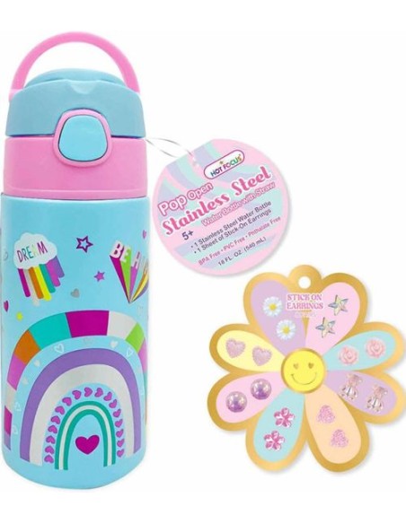 BOTELLA DE AGUA POP OPEN RAINBOW HOT FOCUS