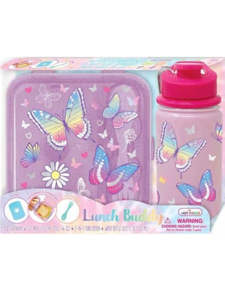 PACK PORTAMERIENDAS CON BOTELLA BUTTERFLY HOT FOCUS