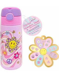 BOTELLA DE APERTURA FACIL GROOVY FLOWER HOT FOCUS