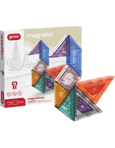JUEGO DE MESA TANGRAM 7 FORMAS MAGNETICAS GIROS