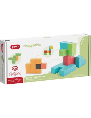 JUEGO 32 CUBOS MAGNETICOS GIROS