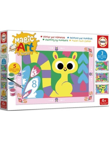 MAGIC ART NUMBER ART 4 ANIMALES DE LA SELVA