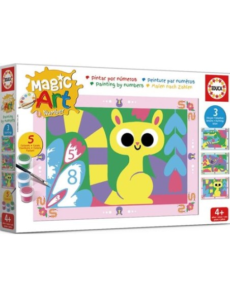 MAGIC ART NUMBER ART 4 ANIMALES DE LA SELVA