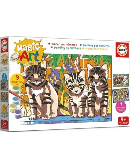 MAGIC ART NUMBER ART 9 GATOS Y PERROS