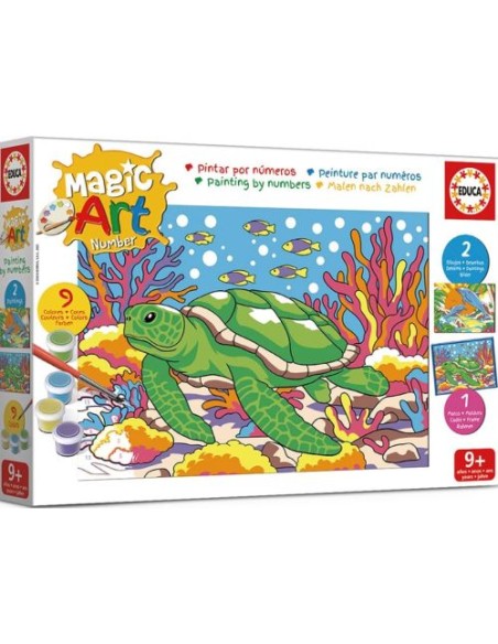 MAGIC ART NUMBER ART 9 ANIMALES MARINOS