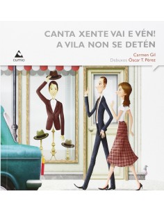 Canta xente vai e ven A vila non se deten