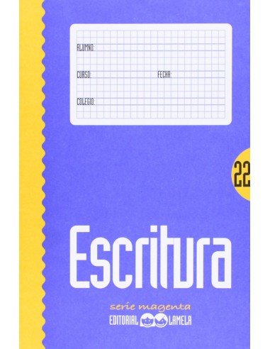 Cuaderno de escritura 22 lamela